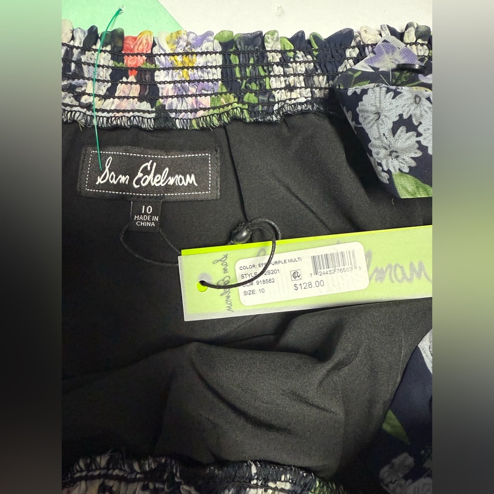 NWT Sam Edelman Floral Off-Shoulder w/removable straps Dress 10 - Picture 13 of 15